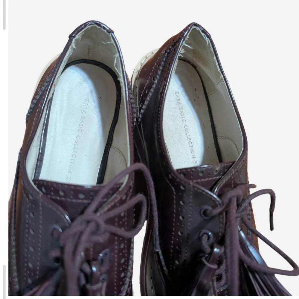 Pre-owned Zara Brown Platform Shoes - Picture 7 of 8